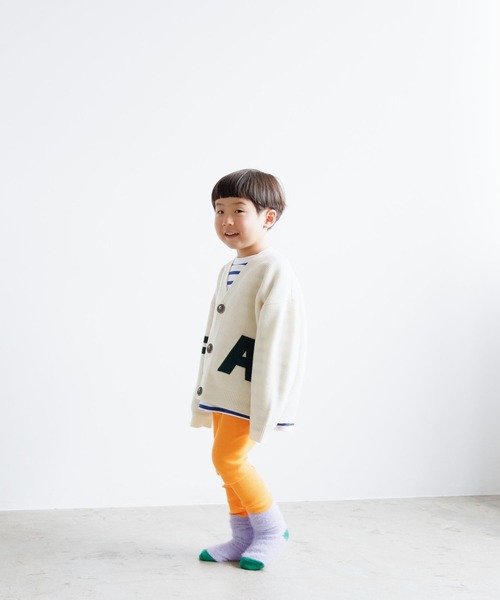 LOWRYS FARM(ローリーズファーム)の「5Gレタードカーデ 961680(ニット/セーター・キッズ・ネイビー/レッド/アイボリー・110cm/120cm/130cm/140cm/150cm)」の12枚目の写真