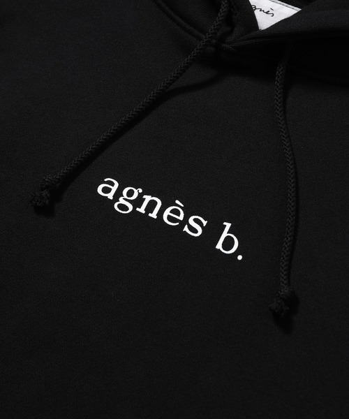 agnes b.(アニエスベー)の「HOODED PARKA WITH LOGO(パーカー・メンズ・ブラック/ボルドー/ホワイト・M/L/XL)」の6枚目の写真