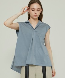 【08Sircus(08サーカス)】ハイゲージジャージースリーブレストップ/High gauge jeajey sleeveless top S21SL-TS18