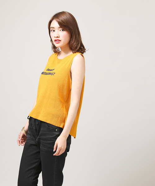 WEGO(ウィゴー)の「WEGO/バックシャンニットタンクトップ(タンクトップ・レディース・イエロー/ピンク・FREE)」の11枚目の写真