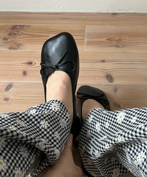 wee9s | round square ballet shoes / ラウンドスクエアバレエシューズ(バレエシューズ)