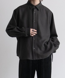 CASPER JOHN | Imitation wool loose shirts/イミテーションウールルーズシャツ(シャツ/ブラウス)