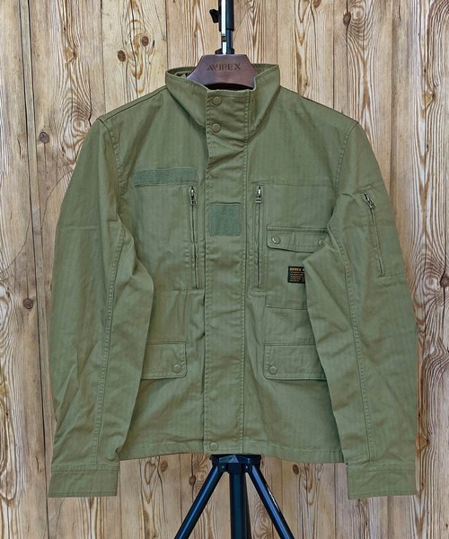 AVIREX(アヴィレックス)の「F-2 MOD JKT(ミリタリージャケット・メンズ・オリーブ/ブラック・XL/XXL/M/L)」の1枚目の写真