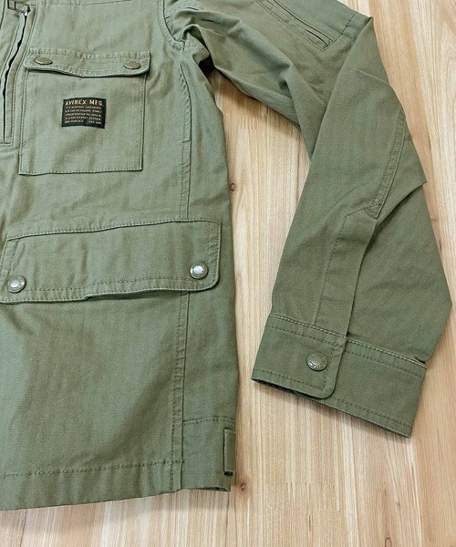 AVIREX(アヴィレックス)の「F-2 MOD JKT(ミリタリージャケット・メンズ・オリーブ/ブラック・XL/XXL/M/L)」の7枚目の写真