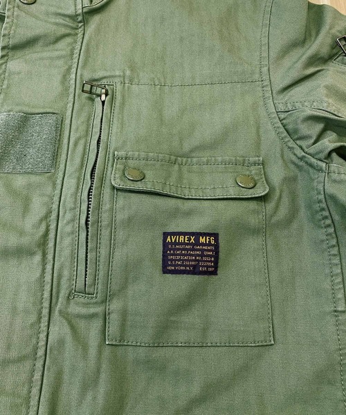 AVIREX(アヴィレックス)の「F-2 MOD JKT(ミリタリージャケット・メンズ・オリーブ/ブラック・XL/XXL/M/L)」の8枚目の写真