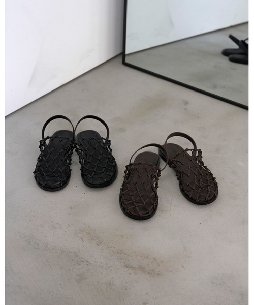 anuke(アンヌーク)の「Braid Flat Shoes(サンダル・レディース・ブラック/ブラウン・36inch/37inch/38inch)」の15枚目の写真