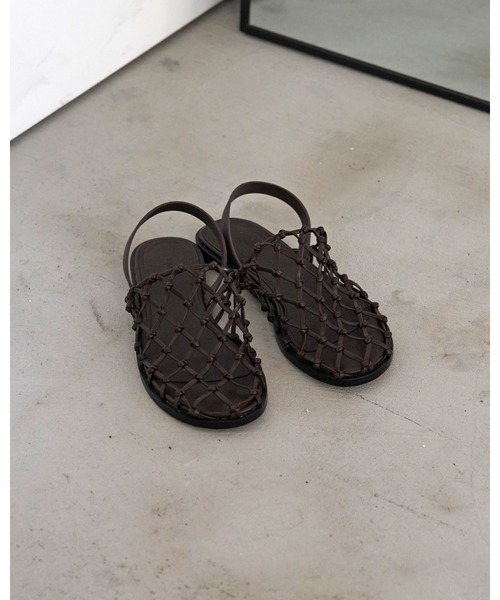 anuke(アンヌーク)の「Braid Flat Shoes(サンダル・レディース・ブラック/ブラウン・36inch/37inch/38inch)」の16枚目の写真