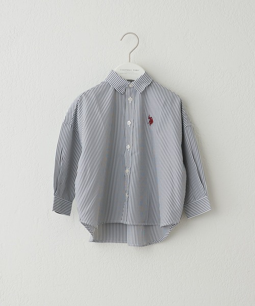 U.S. POLO ASSN.(ユーエスポロアッスン)の「【KIDS】【U.S. POLO ASSN/ユーエスポロアッスン】刺繍ストライプオーバーシャツ(シャツ/ブラウス・キッズ・ピンク/ブラック/ネイビー/オレンジ/サックスブルー/ブルー/キャメル/ホワイト/ブルー系その他・140/100/150/120)」の20枚目の写真