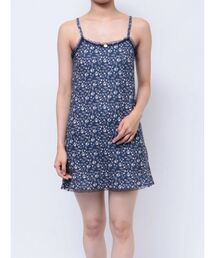 フラワーカットキャミワンピース