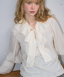 idem | bowtie ribbon frill blouse/ボウタイリボンフリルブラウス(シャツ/ブラウス)