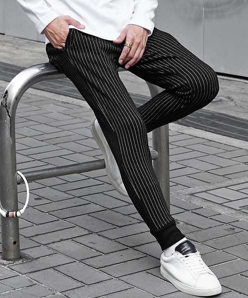JOKER(ジョーカー)の「【JOKER】ストレッチスキニースウェットジョガーパンツ メンズ イージーパンツ ジャージ グレー ブラック系 無地 夏服(スウェットパンツ・メンズ・ブラック/ネイビー/オフホワイト/杢グレー/ワイン/ホワイト系その他/チェック/ブラック系その他/グレー系その他/ブルー系その他/ブラック系その他2/ブルー系その他2/ピンク/カーキ/グレー系その他2/ブラウン/レッド/ブラウン系その他/ブラック×ホワイト/ブラック系その他3・L/M/S/XL)」の5枚目の写真
