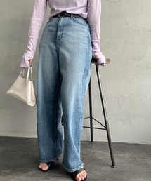 YANUK | [YANUK/ヤヌーク] JOAN ハイウエストワイドストレートデニム(デニムパンツ)