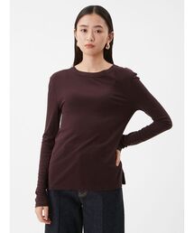 Mila Owen | ウールテンセルクルーネックシアーロンT(Tシャツ/カットソー)