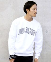 【WEB限定/SHIPS別注】RUSSELL ATHLETIC: ビッグシルエット プリント スウェット (トレーナー)