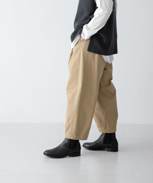 かぐれ(カグレ)の「コットンクロップドパンツ(その他パンツ・レディース・ブラック/オフホワイト/ベージュ・FREE)」の6枚目の写真