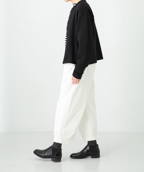 かぐれ(カグレ)の「コットンクロップドパンツ(その他パンツ・レディース・ブラック/オフホワイト/ベージュ・FREE)」の10枚目の写真