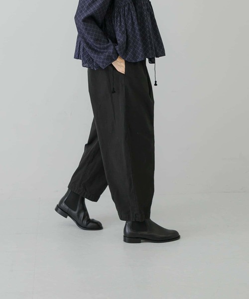 かぐれ(カグレ)の「コットンクロップドパンツ(その他パンツ・レディース・ブラック/オフホワイト/ベージュ・FREE)」の19枚目の写真
