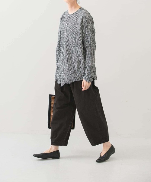 かぐれ(カグレ)の「コットンクロップドパンツ(その他パンツ・レディース・ブラック/オフホワイト/ベージュ・FREE)」の20枚目の写真