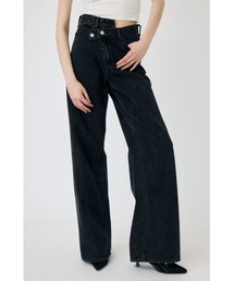 MOUSSY | CROSS WAIST WIDE STRAIGHT / クロスウエストワイドストレート(デニムパンツ)