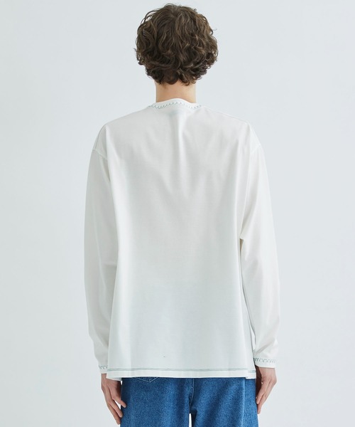 BLANKET STITCH L/S TEE/ブランケットステッチロングスリーブTEEの6枚目の写真