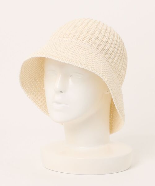KIJIMA TAKAYUKI(キジマ タカユキ)の「POLY WASHI KNIT METRO HAT WKNY261109(キャップ・メンズ・ホワイト/グリーン/ブラック・ONE SIZE)」の2枚目の写真