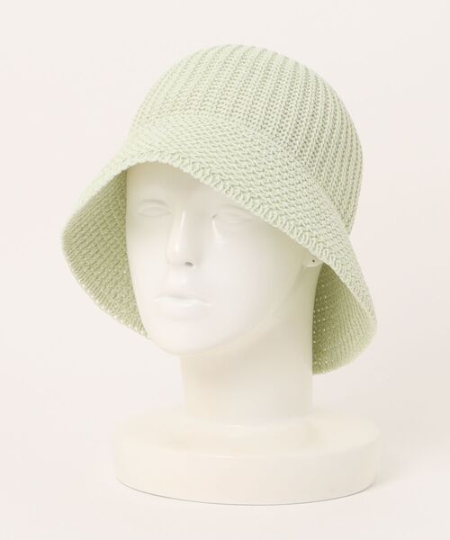 KIJIMA TAKAYUKI(キジマ タカユキ)の「POLY WASHI KNIT METRO HAT WKNY261109(キャップ・メンズ・ホワイト/グリーン/ブラック・ONE SIZE)」の1枚目の写真