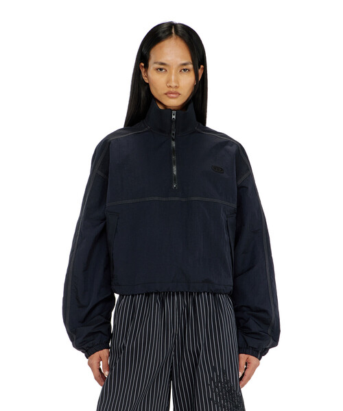 DIESEL(ディーゼル)の「ウィメンズ ジャケット G-ANOCK(ナイロンジャケット・レディース・ブラック/パープル・38/40/42/44)」の2枚目の写真