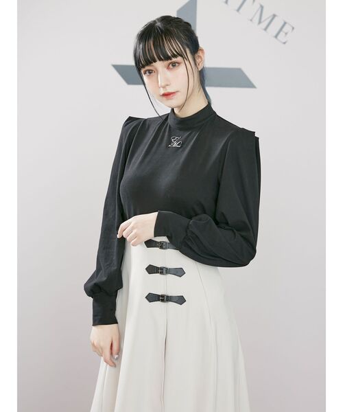 EATME(イートミー)の「ハイネックベーシックTOP(Tシャツ/カットソー・レディース・オフホワイト/ブラック・FREE)」の3枚目の写真