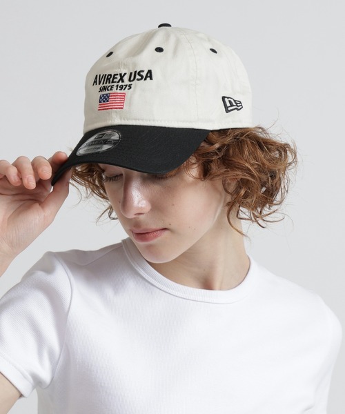 NEW ERA(ニューエラ)の「直営店限定/×ニューエラ ポロキャップ USA国旗/ AVIREX×NEW ERA 9TWENTY POLO CAP(キャップ・レディース・グリーン/その他4/ベージュ/ネイビー/キナリ/ブラック系その他/カモフラージュ/ブラウン/チャコールグレー・F)」の3枚目の写真