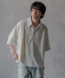 HARE | 【SET UP対応】DABOルーズハーフジップシャツ(HARE)(シャツ/ブラウス)