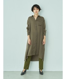 ヴィンテージサテンロングシャツ　＊