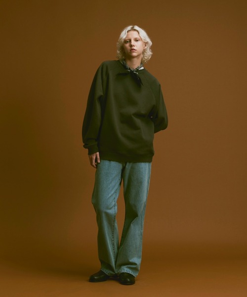 soerte(ソエルテ)の「Oversize heavy weight damage sweat/オーバーサイズヘビーウェイトダメージスウェット(スウェット・メンズ・チャコールグレー/オートミール・1/2/3)」の3枚目の写真