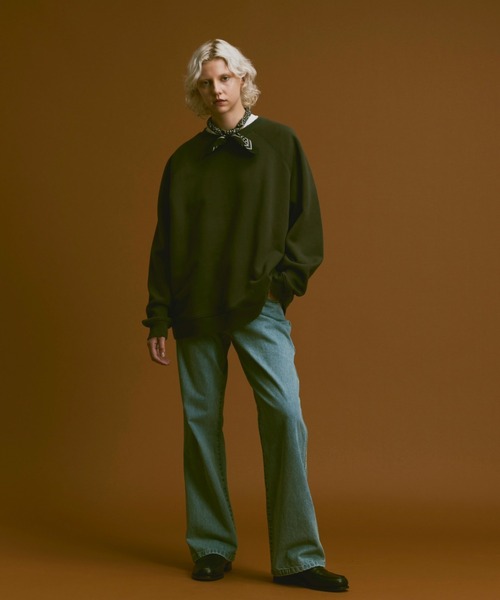 soerte(ソエルテ)の「Oversize heavy weight damage sweat/オーバーサイズヘビーウェイトダメージスウェット(スウェット・メンズ・チャコールグレー/オートミール・1/2/3)」の22枚目の写真