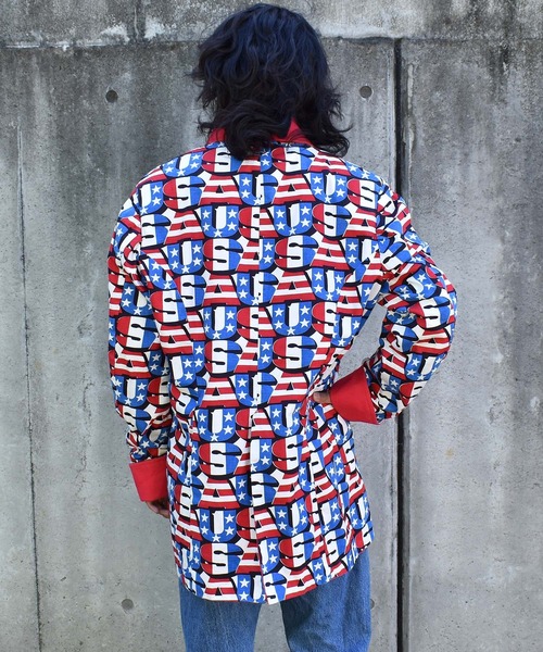 VINTAGE(ヴィンテージ)の「【ヴィンテージ古着】USA 総柄 ナポレオンジャケット(その他アウター・メンズ・その他・X-LARGE)」の3枚目の写真