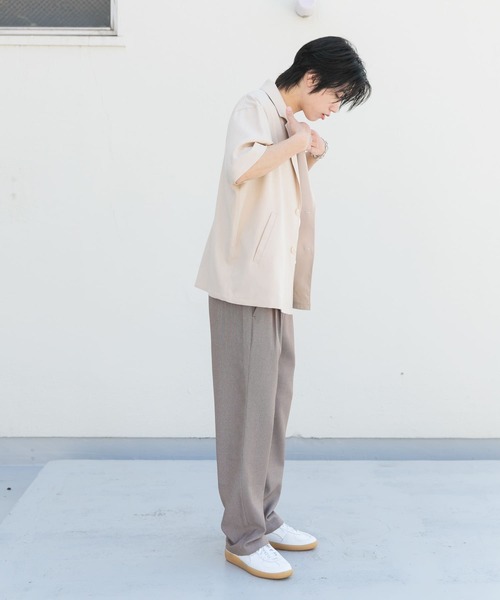 SENSE OF PLACE by URBAN RESEARCH(センスオブプレイスバイアーバンリサーチ)の「マイクロチェック2タックワイドスラックス(その他パンツ・メンズ・ブラック/ライトブラウン/ライトグレー・MEDIUM/LARGE)」の11枚目の写真
