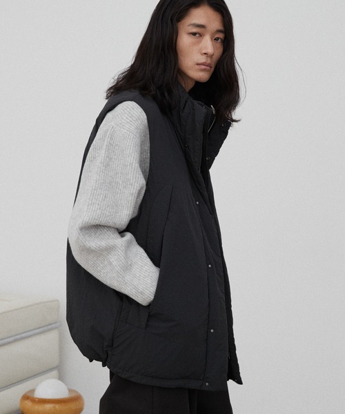 WYM LIDNM(ウィム バイ リドム)の「HEAT FIBER PADDED MILITARY VEST(ダウンベスト・メンズ・オリーブ/ブラック・M/S/L)」の6枚目の写真