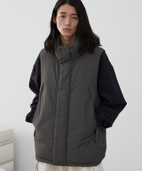 WYM LIDNM(ウィム バイ リドム)の「HEAT FIBER PADDED MILITARY VEST(ダウンベスト・メンズ・オリーブ/ブラック・M/S/L)」の9枚目の写真