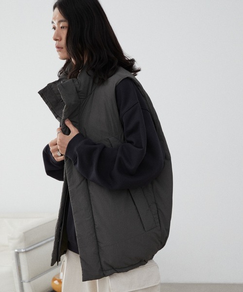 WYM LIDNM(ウィム バイ リドム)の「HEAT FIBER PADDED MILITARY VEST(ダウンベスト・メンズ・オリーブ/ブラック・M/S/L)」の10枚目の写真
