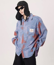 Theater code | ▲ink design check shirt / インクデザイン チェックシャツ(シャツ/ブラウス)