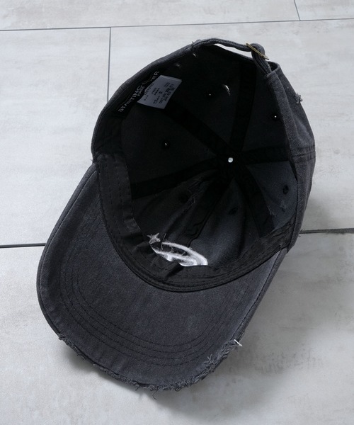 Starting Over(スターティングオーバー)の「【Starting Over/スターティングオーバー】ONE POINT LOGO DAMAGE PROCESSING PIGMENT CAP(キャップ・メンズ・ベージュ/カモフラージュ/ブラック・FREE)」の14枚目の写真