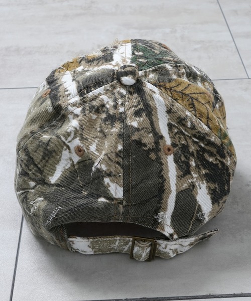 Starting Over(スターティングオーバー)の「【Starting Over/スターティングオーバー】ONE POINT LOGO DAMAGE PROCESSING PIGMENT CAP(キャップ・メンズ・ベージュ/カモフラージュ/ブラック・FREE)」の22枚目の写真