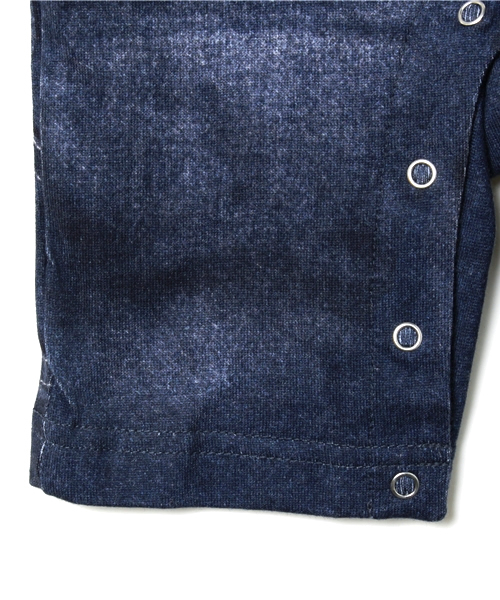 B:MING by BEAMS(ビーミングバイビームス)の「PEANUTS|B:MING / ロンパース15SS(ロンパース・キッズ・インディゴブルー・70/80)」の6枚目の写真