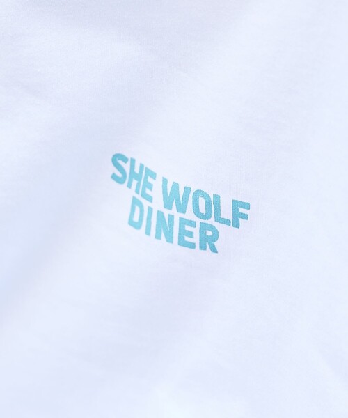 【限定展開】SHE WOLF DINER×FREAK'S STORE/シーウルフダイナー 別注 ビッグシルエット バックプリントTシャツ/CARの11枚目の写真