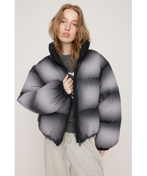 SLY(スライ)の「FADED PRINT PUFFER JK フェイディド プリント パッファー ジャケット 秋服 冬服(ブルゾン・レディース・ブラック系その他2/カーキ/ブルー系その他・FREE)」の18枚目の写真