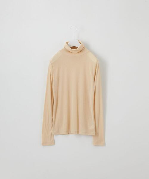 CITEN(シテン)の「<CITEN>ライトシア― タートルネック トップス(Tシャツ/カットソー・レディース・ホワイト/ライトブルー/ブラック/ナチュラル・FREE)」の1枚目の写真