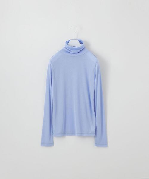 CITEN(シテン)の「<CITEN>ライトシア― タートルネック トップス(Tシャツ/カットソー・レディース・ホワイト/ライトブルー/ブラック/ナチュラル・FREE)」の22枚目の写真