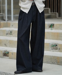 WYM LIDNM | 3TUCK DENIM BAGGY SLACKS(デニムパンツ)