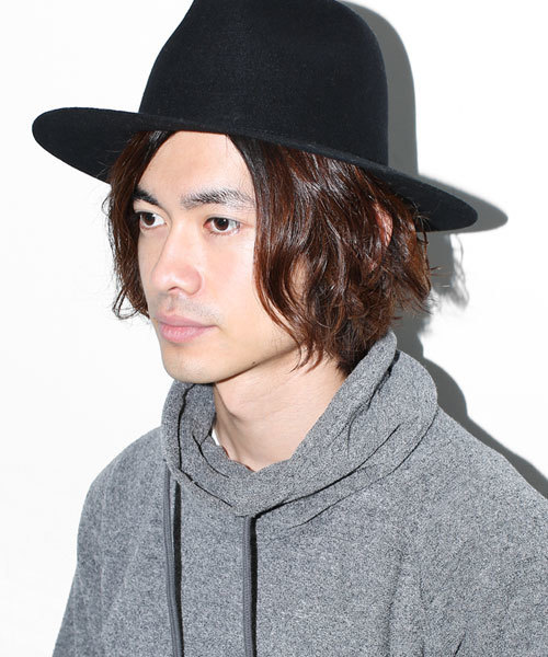 NANO universe(ナノユニバース)の「Mighty Shine(マイティシャイン)/Jones Wool Hat(ハット・メンズ・グレー/ブラック/ホワイト/キャメル・58)」の3枚目の写真