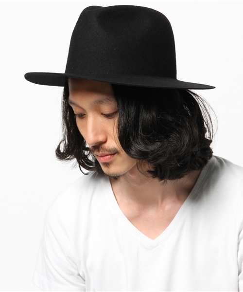 NANO universe(ナノユニバース)の「Mighty Shine(マイティシャイン)/Jones Wool Hat(ハット・メンズ・グレー/ブラック/ホワイト/キャメル・58)」の10枚目の写真