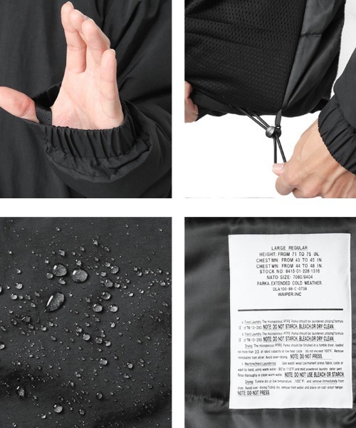 WAIPER.inc PCU LEVEL7 1st（プロトタイプ） ジャケット THINSULATE WATER RESISTANT【WP18】の15枚目の写真
